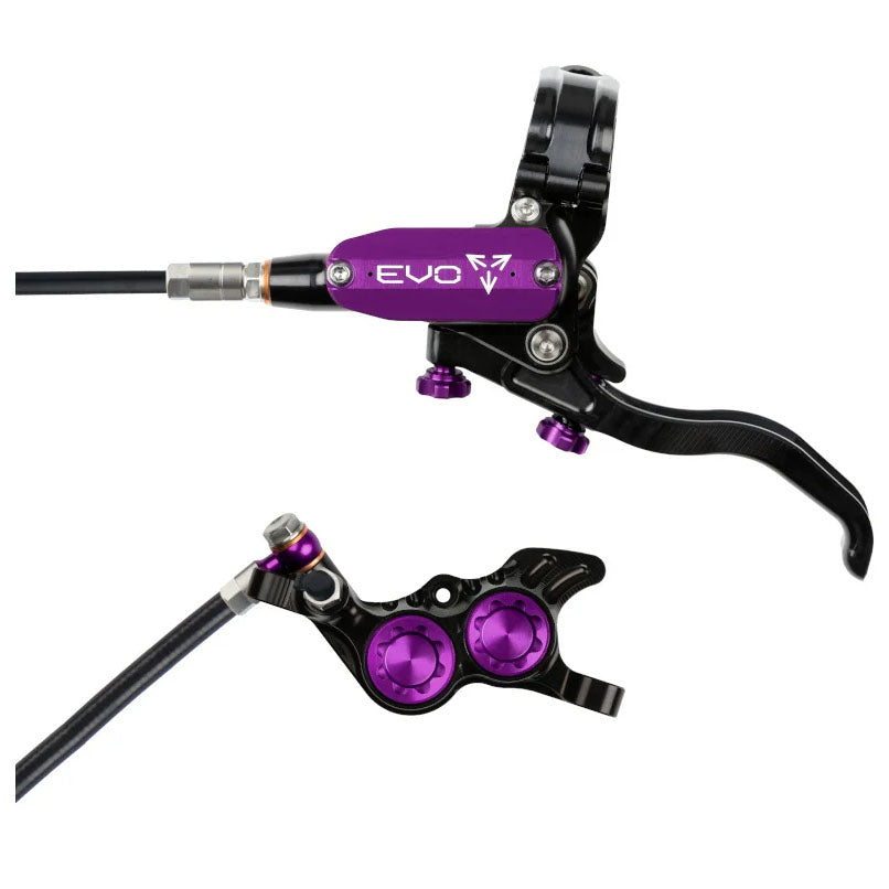 Hope Tech 4 Evo GR4 MTB Hydraulic Disc Brake and Lever - Black/Purple